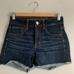 American Eagle Hi-Rise Shortie Shorts